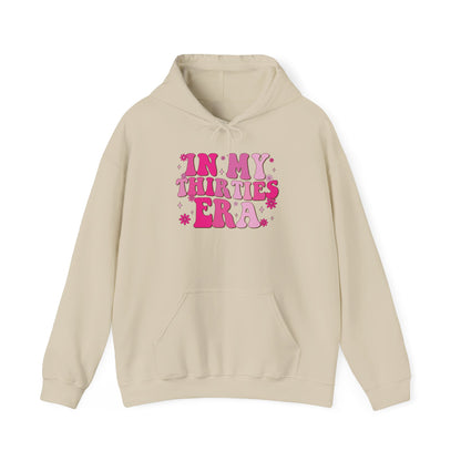 Sand In My Thirties Era retro hoodie, front view