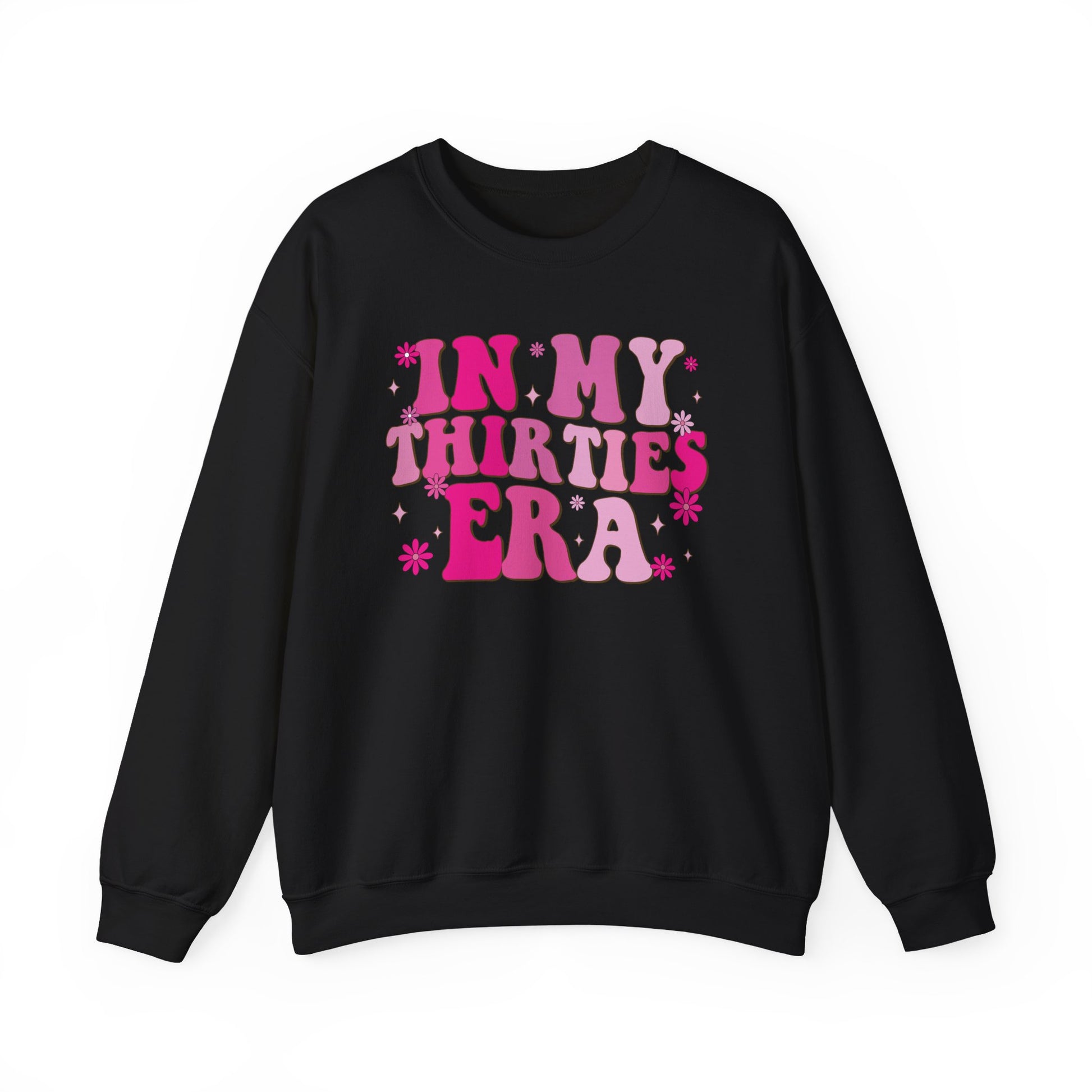 Black In My Thirties Era retro sweatshirt, front view