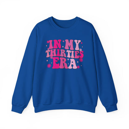 Royal In My Thirties Era retro sweatshirt, front view