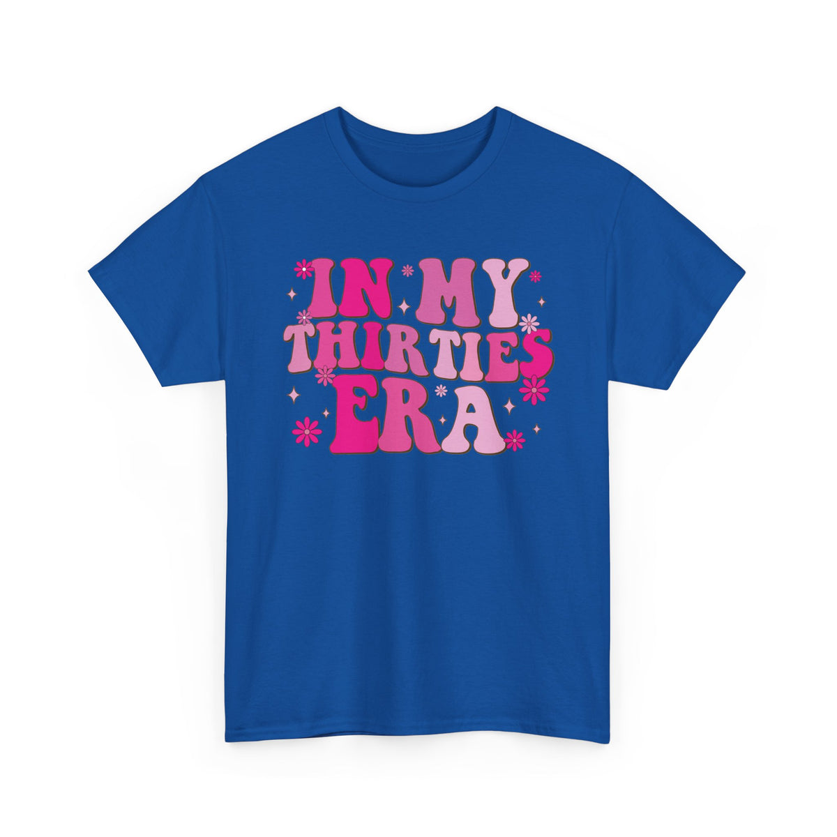Royal In My Thirties Era retro t-shirt, front view