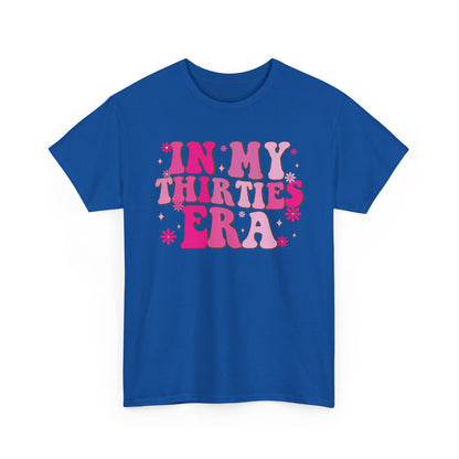 Royal In My Thirties Era retro t-shirt, front view