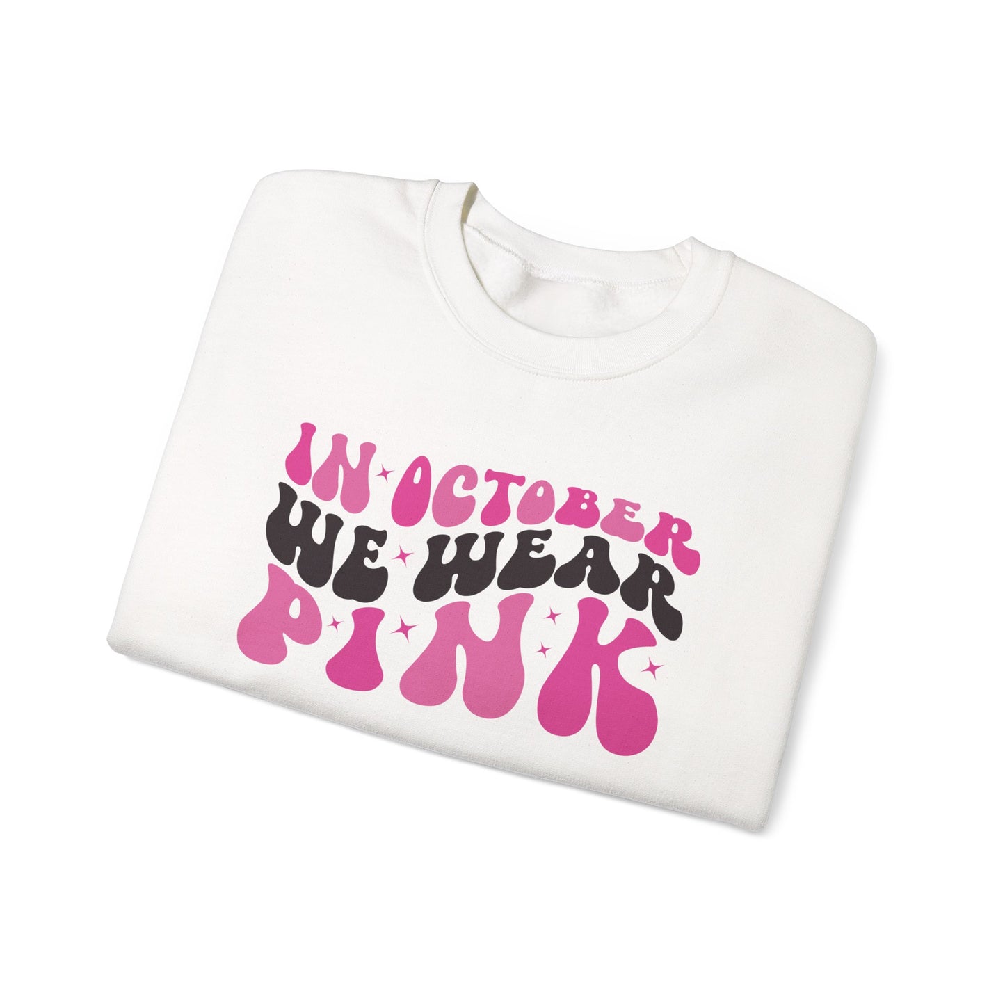 In October We Wear Pink retro sweatshirt, additional product view