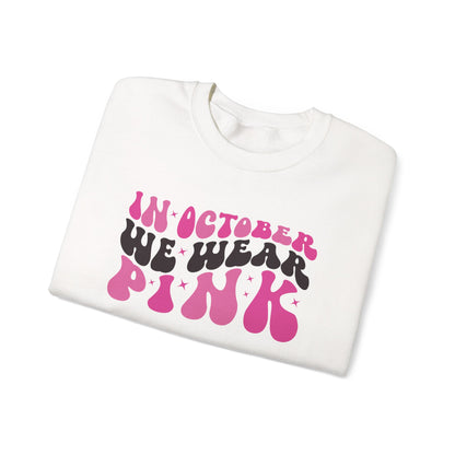 In October We Wear Pink retro sweatshirt, additional product view
