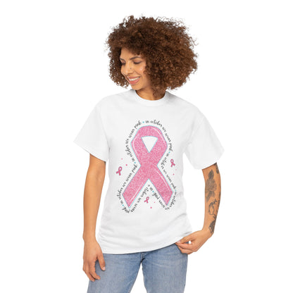 In October We Wear Pink ribbon t-shirt, additional product view