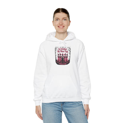 In October We Wear Pink witches hoodie, additional product view