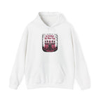 White In October We Wear Pink hoodie with five witches in pink gowns