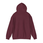 It's My Birthday Week Hoodie, back view with the hood up