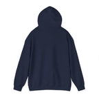 It's My Birthday Week Rainbow hoodie, back view with hood