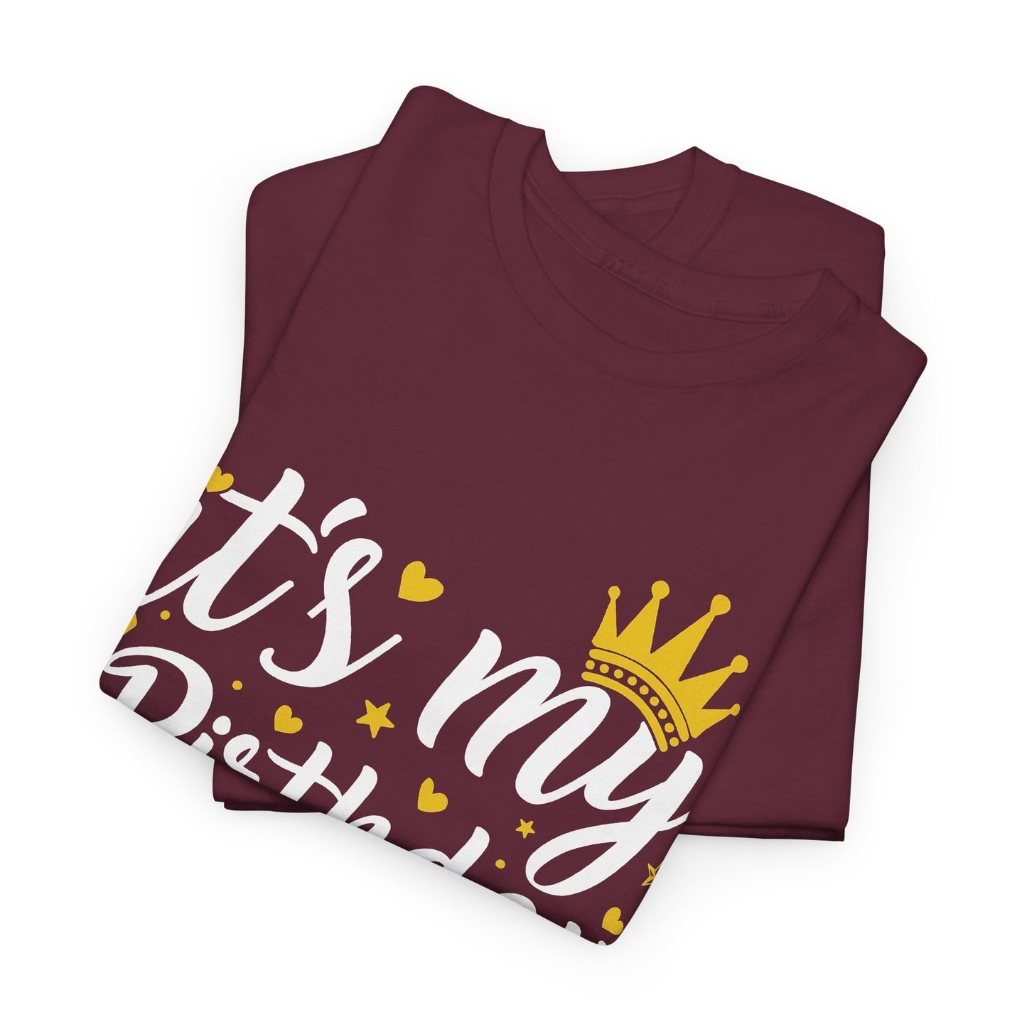 It's My Birthday Week t-shirt with gold crown, additional product photo
