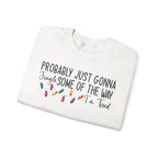 Jingle Some Of The Way Funny Christmas Sweatshirt, folded