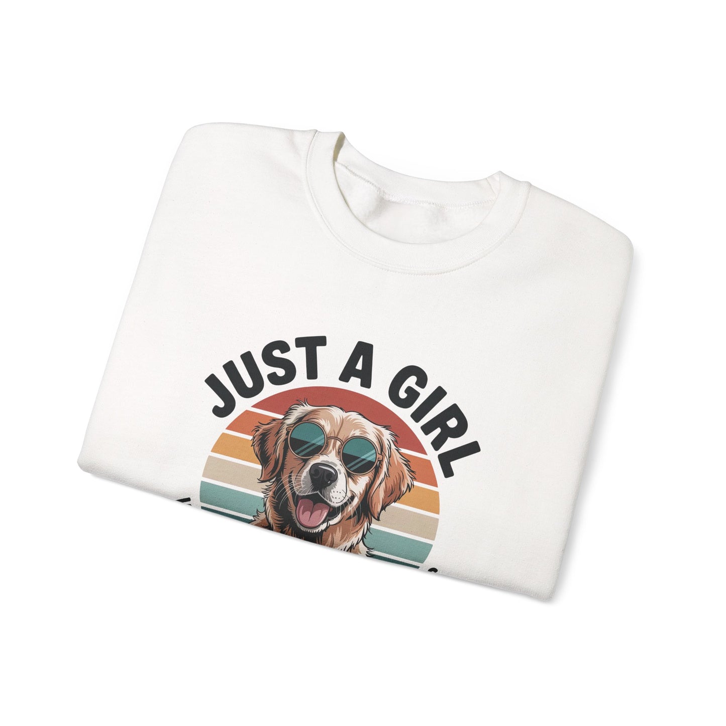 Just a girl who loves golden retrievers sweatshirt, additional product view