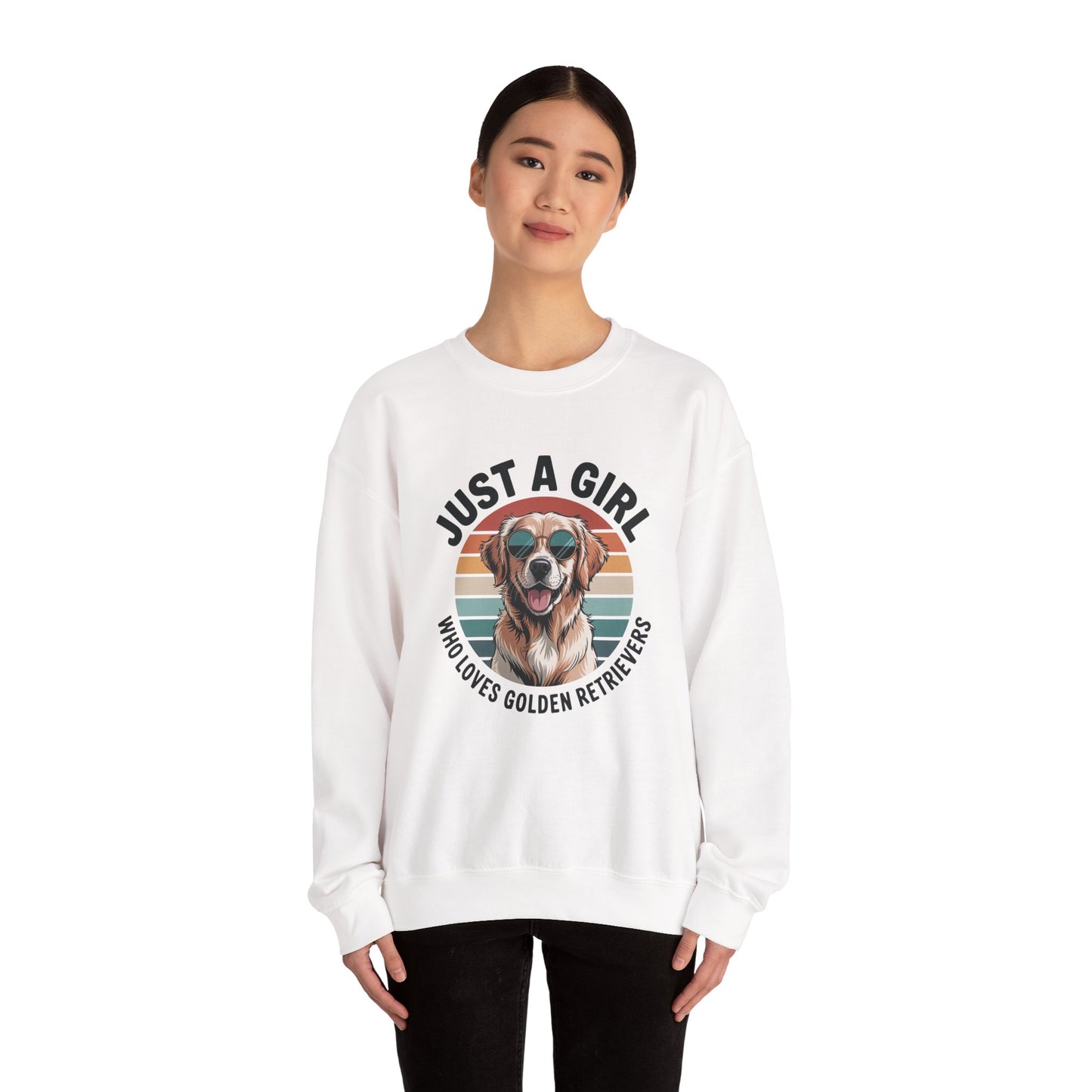 Just a girl who loves golden retrievers sweatshirt, additional product view