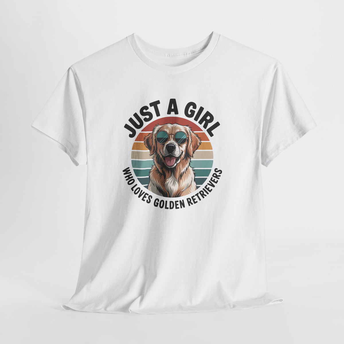 Just a girl who loves golden retrievers t-shirt, additional product view