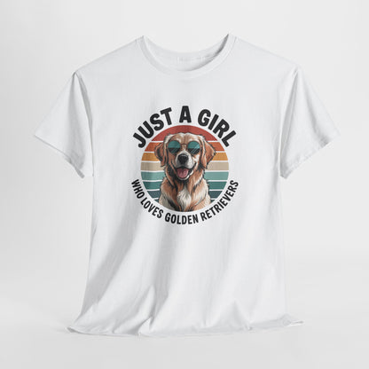 Just a girl who loves golden retrievers t-shirt, additional product view