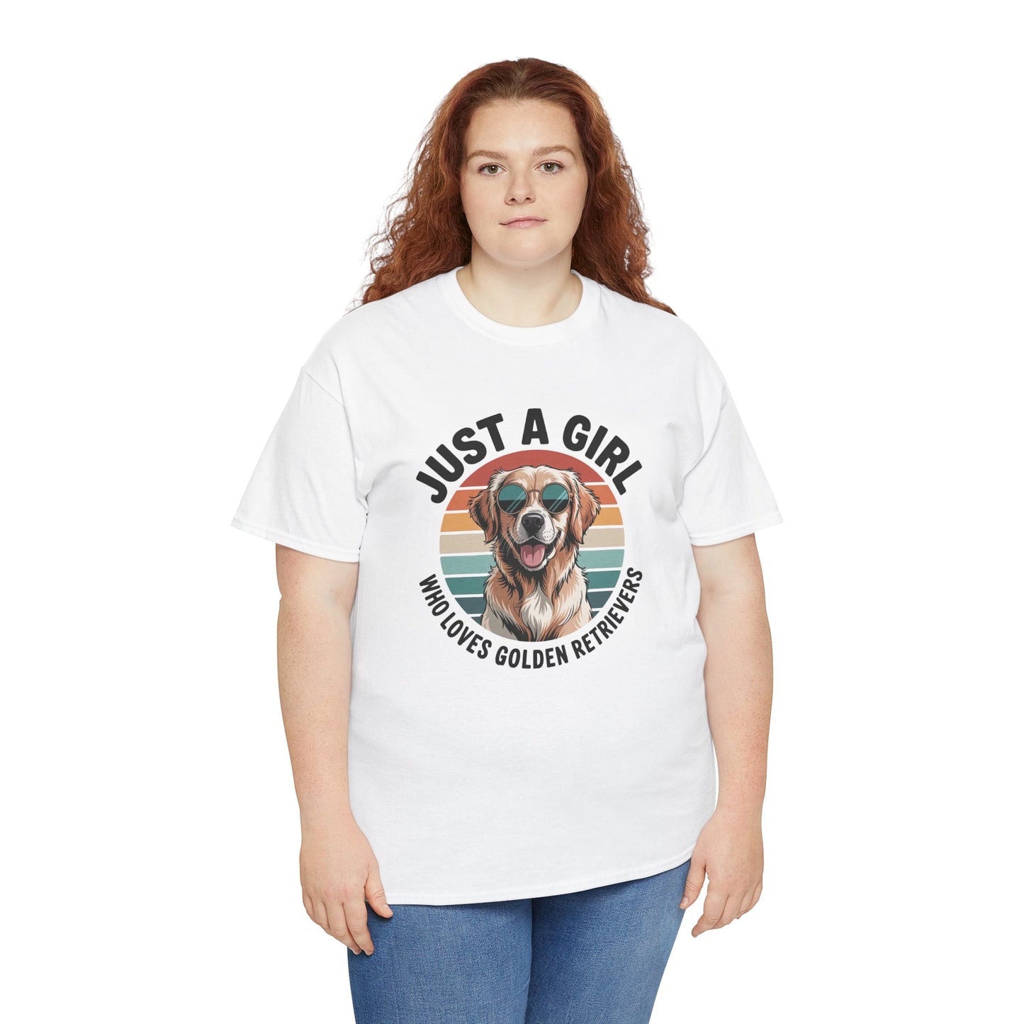 Just a girl who loves golden retrievers t-shirt, additional product view