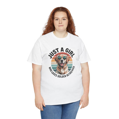 Just a girl who loves golden retrievers t-shirt, additional product view