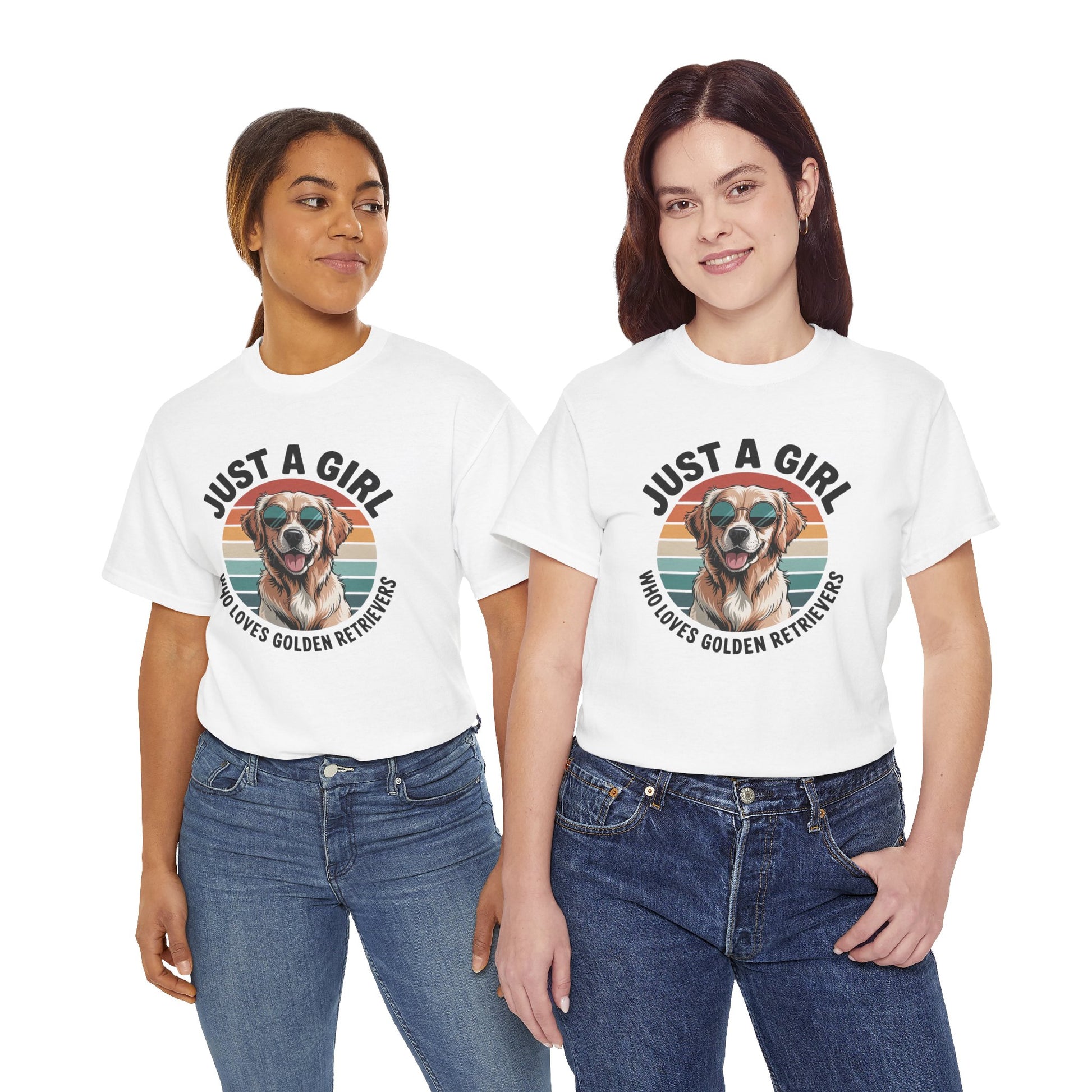 Just a girl who loves golden retrievers t-shirt, additional product view