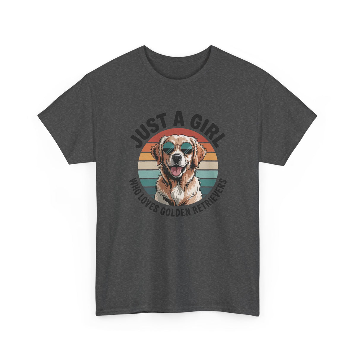 Just a girl who loves golden retrievers t-shirt, additional product view