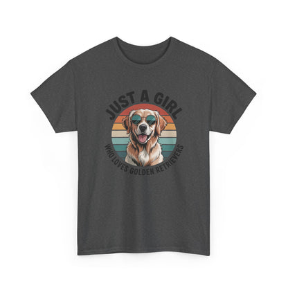 Just a girl who loves golden retrievers t-shirt, additional product view