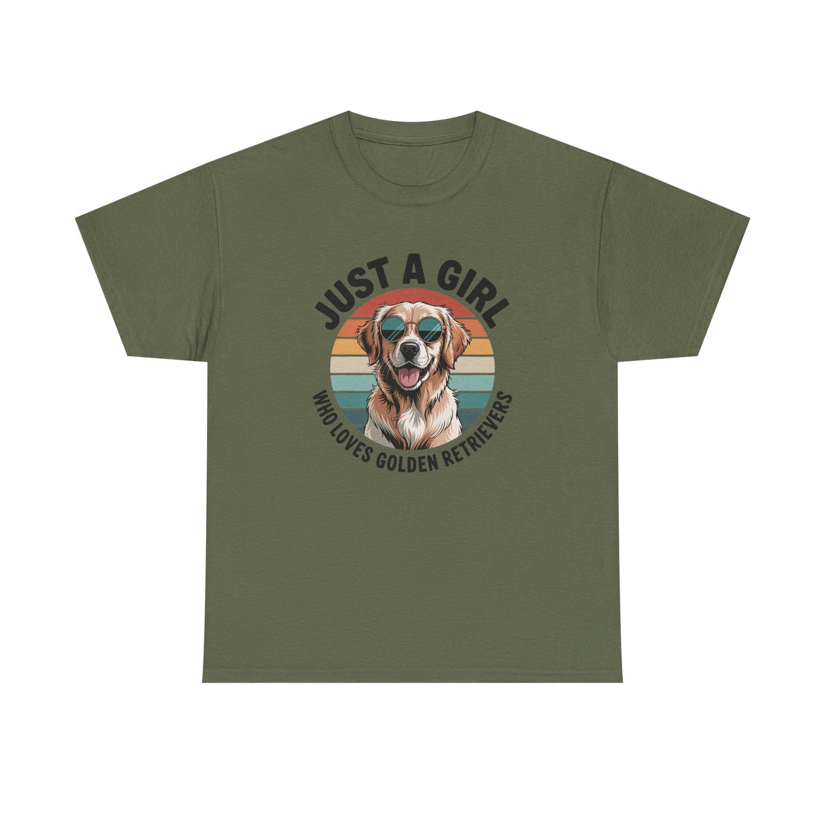 Just a girl who loves golden retrievers t-shirt, additional product view