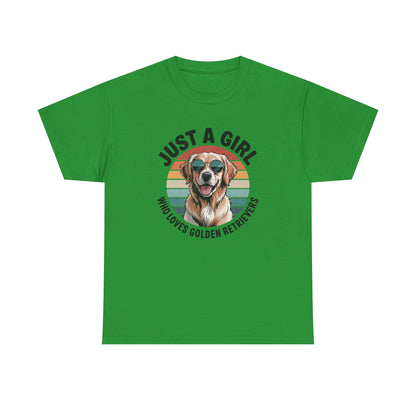 Just a girl who loves golden retrievers t-shirt, additional product view