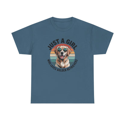 Just a girl who loves golden retrievers t-shirt, additional product view