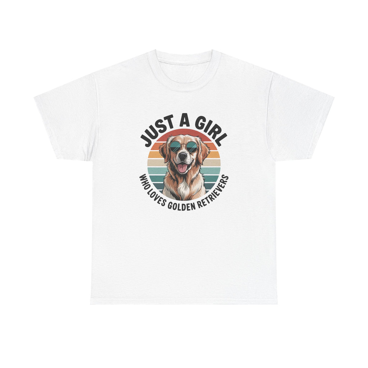 Just a girl who loves golden retrievers t-shirt, additional product view