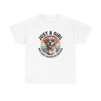 Just a girl who loves golden retrievers t-shirt, additional product view