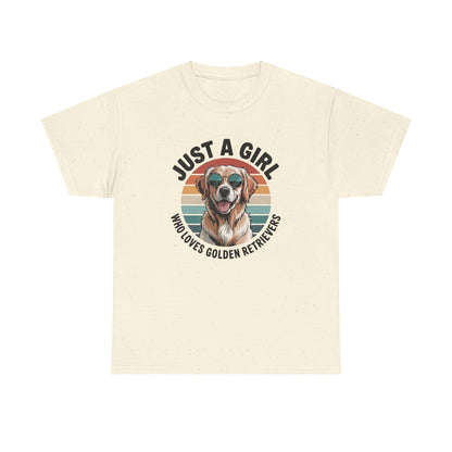 Just a girl who loves golden retrievers t-shirt, additional product view