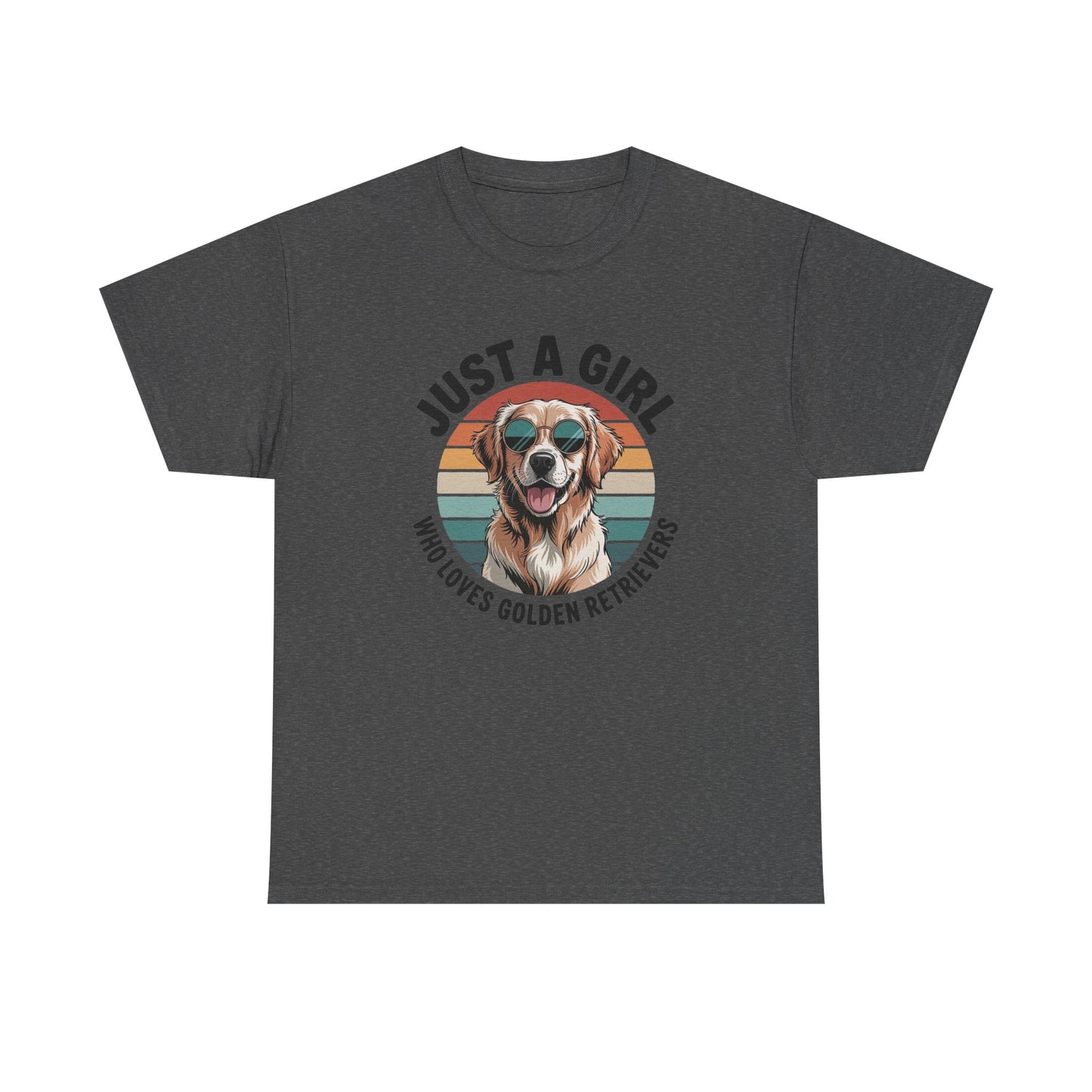 Just a girl who loves golden retrievers t-shirt, additional product view