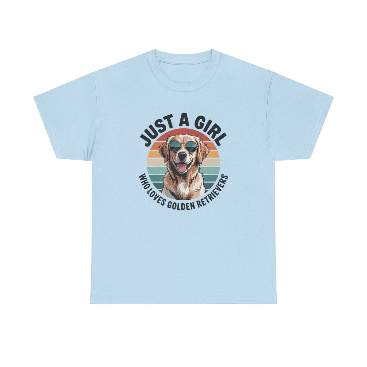 Just a girl who loves golden retrievers t-shirt, additional product view