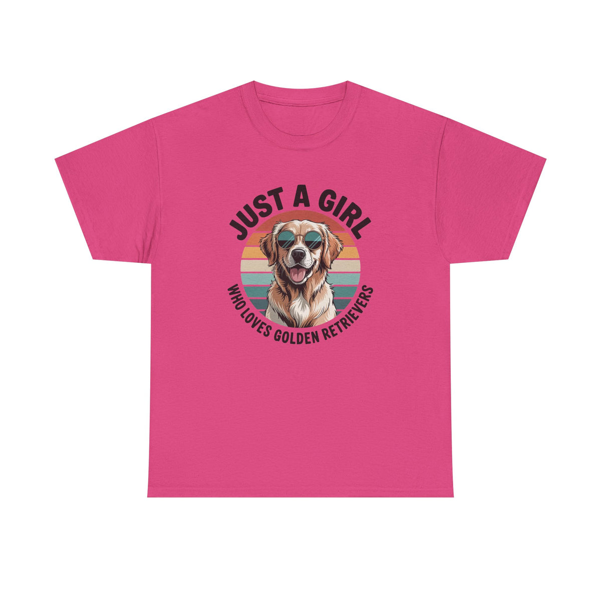 Just a girl who loves golden retrievers t-shirt, additional product view