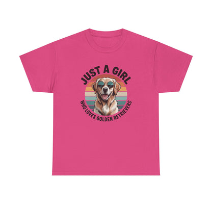 Just a girl who loves golden retrievers t-shirt, additional product view