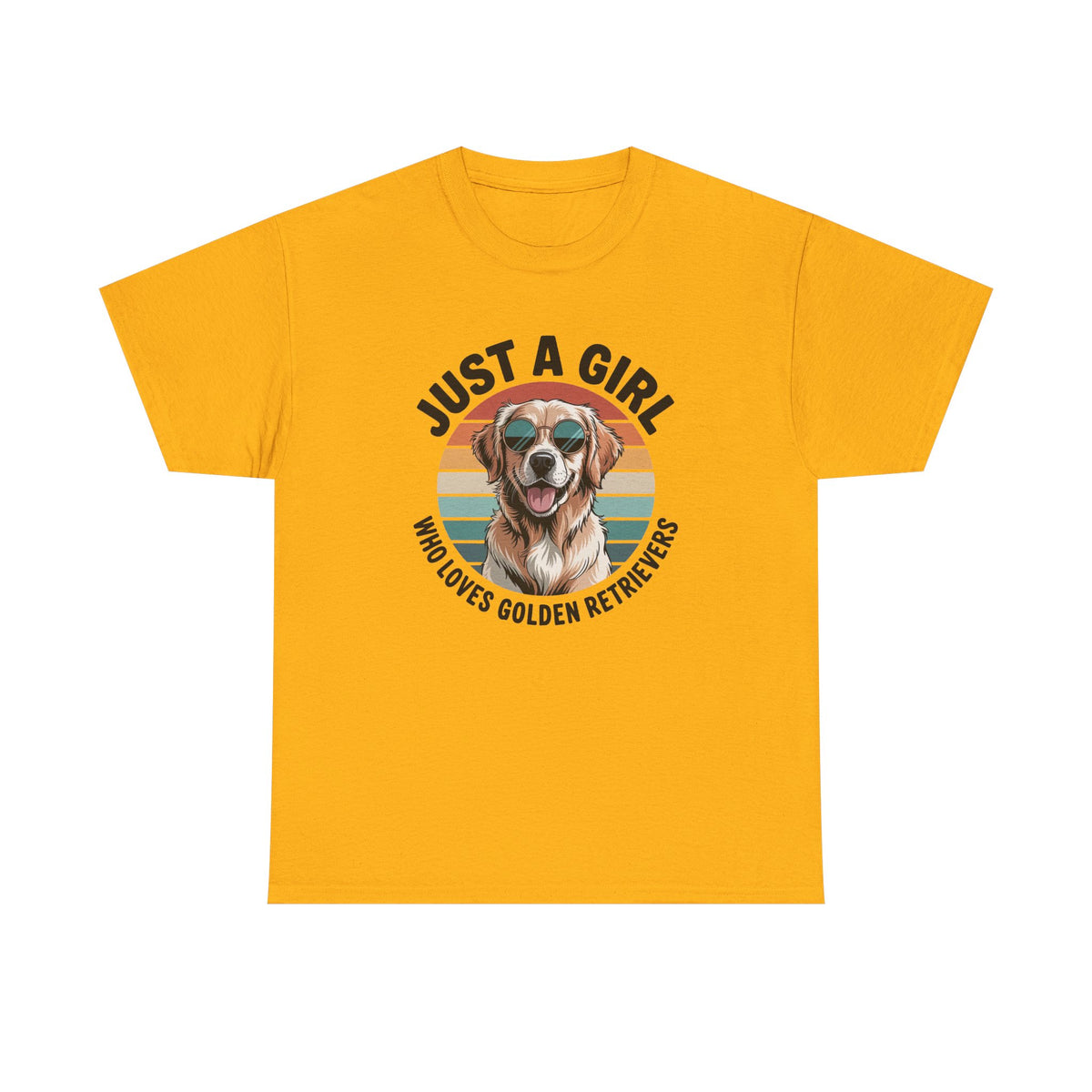 Just a girl who loves golden retrievers t-shirt, additional product view