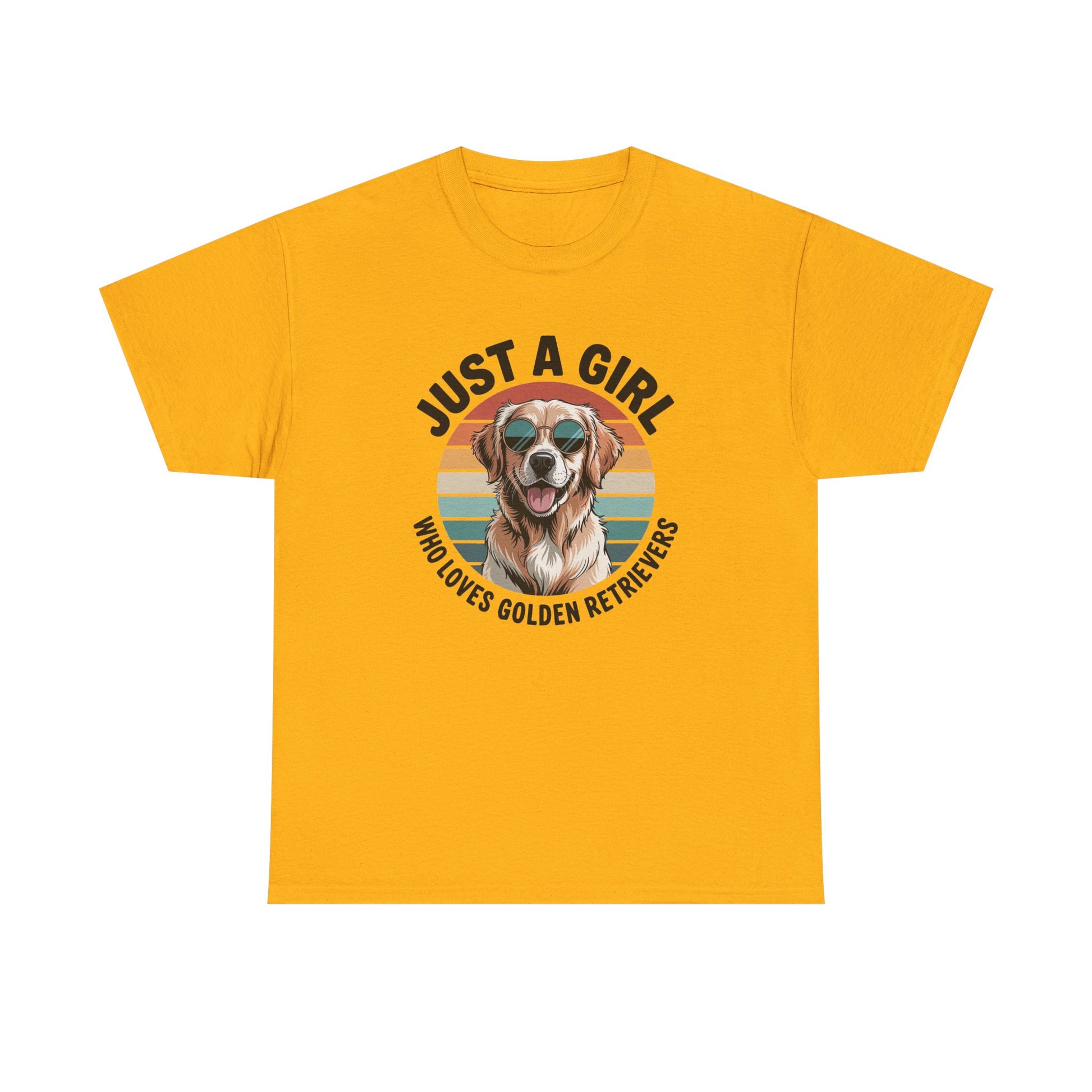 Just a girl who loves golden retrievers t-shirt, additional product view