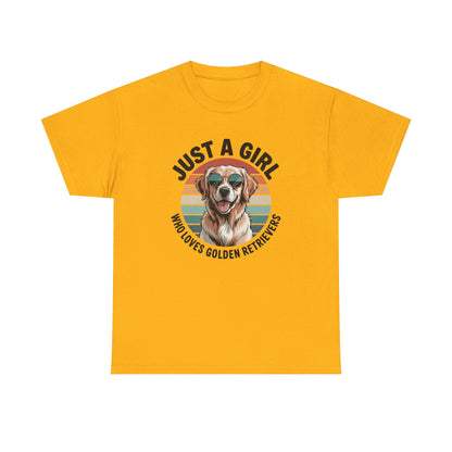 Just a girl who loves golden retrievers t-shirt, additional product view