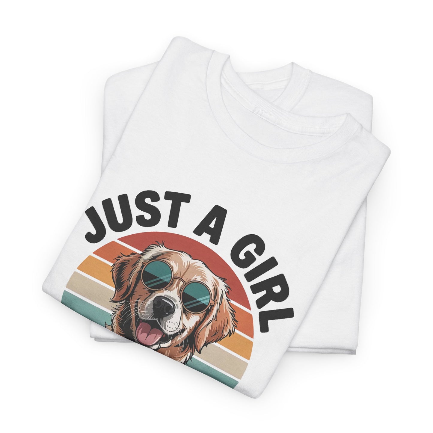 Just a girl who loves golden retrievers t-shirt, additional product view
