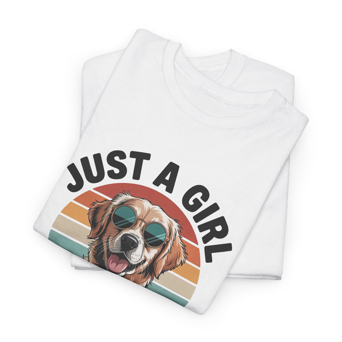 Just a girl who loves golden retrievers t-shirt, additional product view