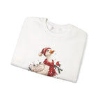Let It Snow Goose Christmas Sweatshirt, folded