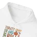 Let Me See That Casserole Hoodie, front collar close-up