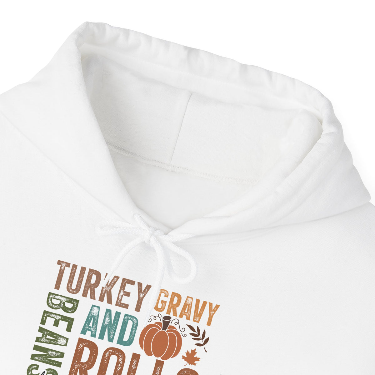 Let Me See That Casserole Hoodie, front collar close-up