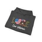 Love Our Veteran Hoodie, folded