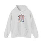 Ash Making The World A Better Place Since 1984 rainbow hoodie, front view