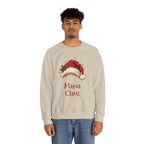 Man wearing the Mama Claus Sweatshirt