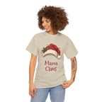 Woman wearing the Mama Claus T-Shirt