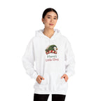 Woman wearing the Mama's Little Elves Hoodie