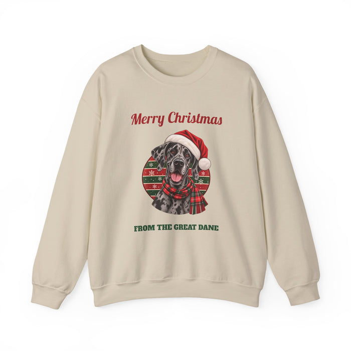 Merle Great Dane Christmas Sweatshirt
