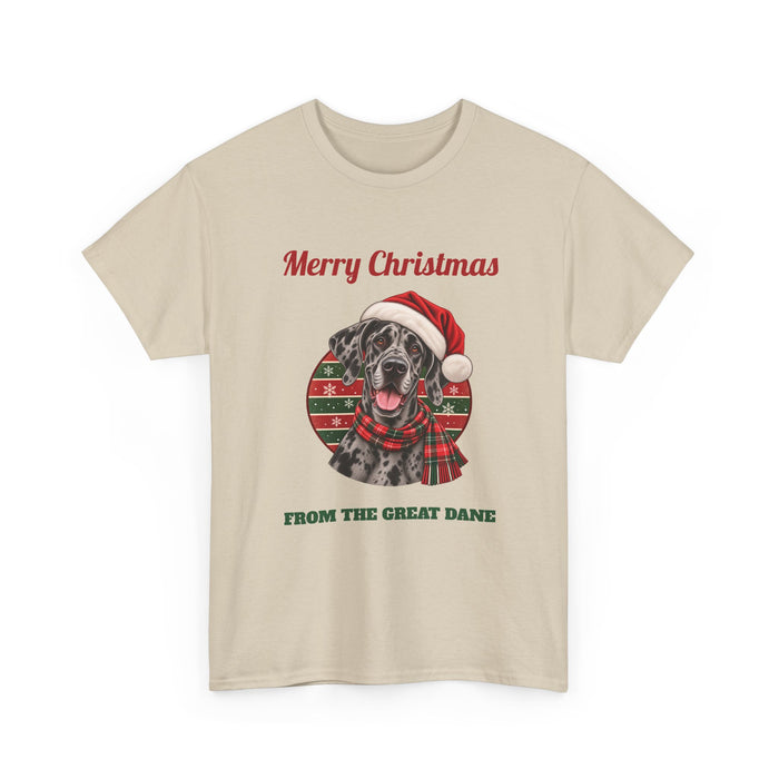 Merle Great Dane Christmas T-Shirt