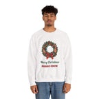 Man wearing the Merry Christmas Nurse Crew Sweatshirt
