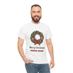 Man wearing the Merry Christmas Nurse Crew T-Shirt